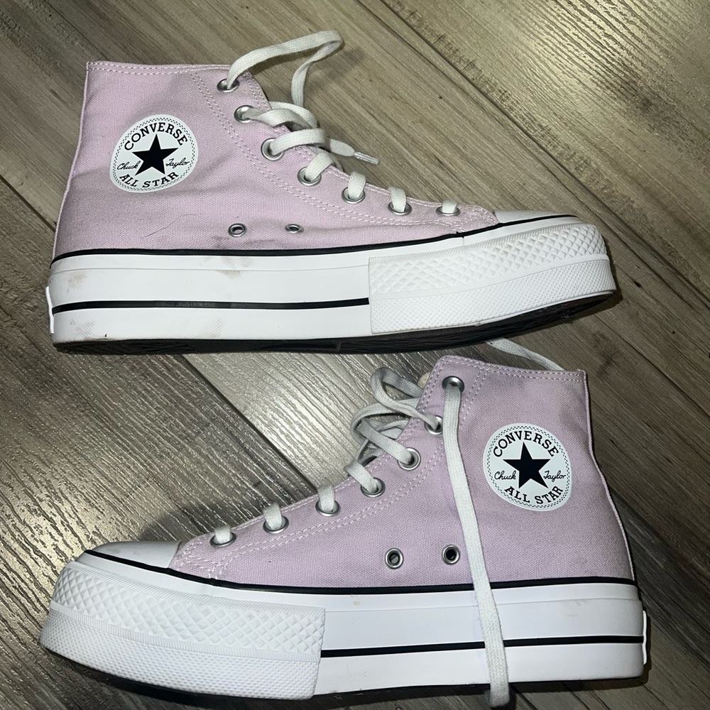 platform converse size 8 light purple